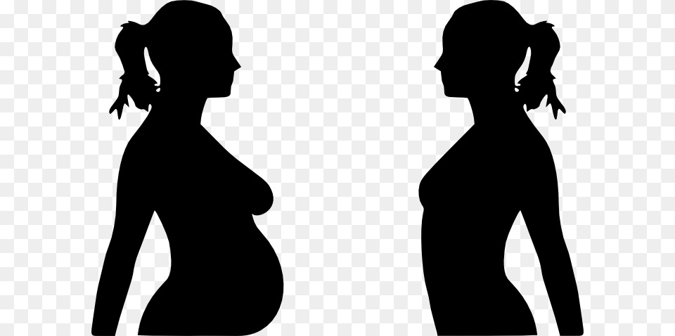 Transparent Baby In Womb Pregnant And Non Pregnant, Silhouette, Adult, Female, Person Png