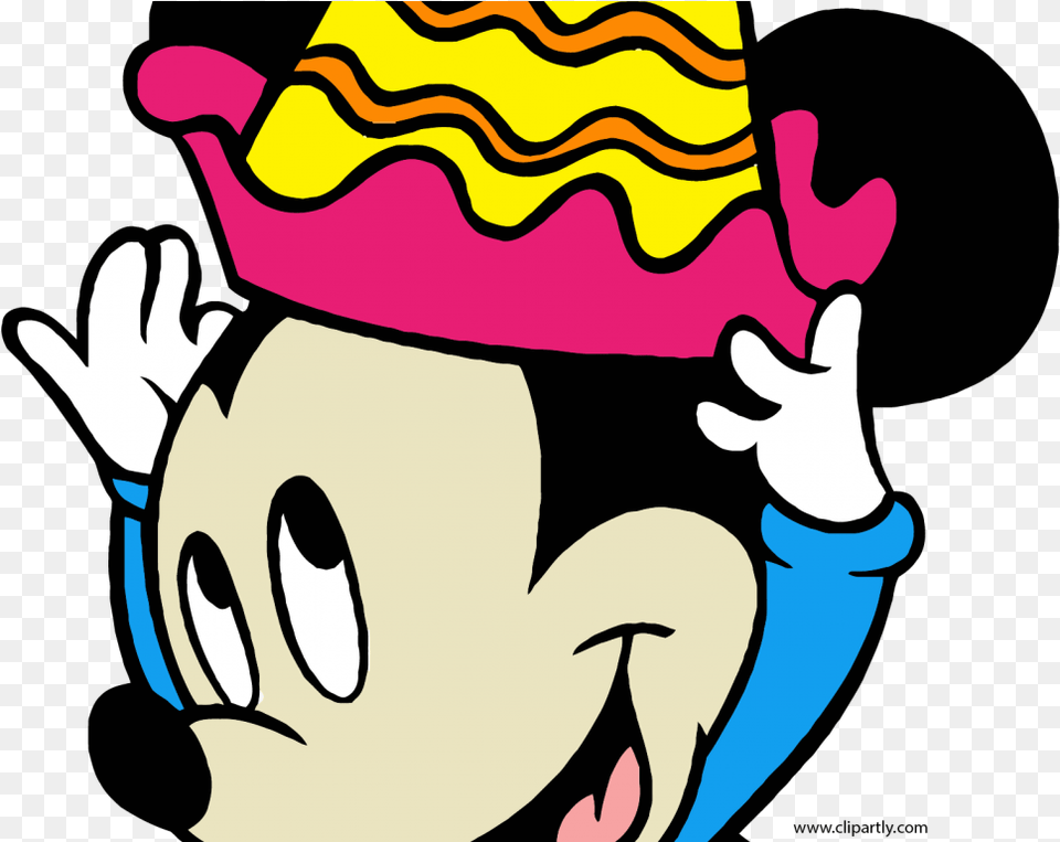 Baby Mickey Mouse Clipart Birthday Happy Mickey Mouse, Clothing, Hat, Person Free Transparent Png