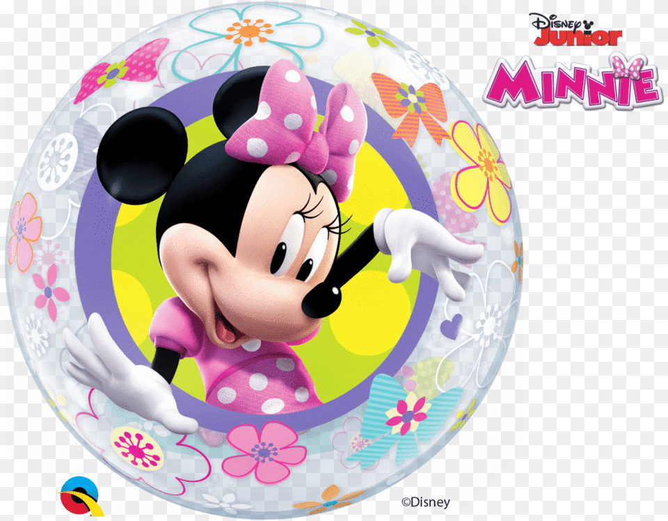 Transparent Baby Minnie Mouse Minnie Bubbles Balloon, Person, Face, Head Free Png Download