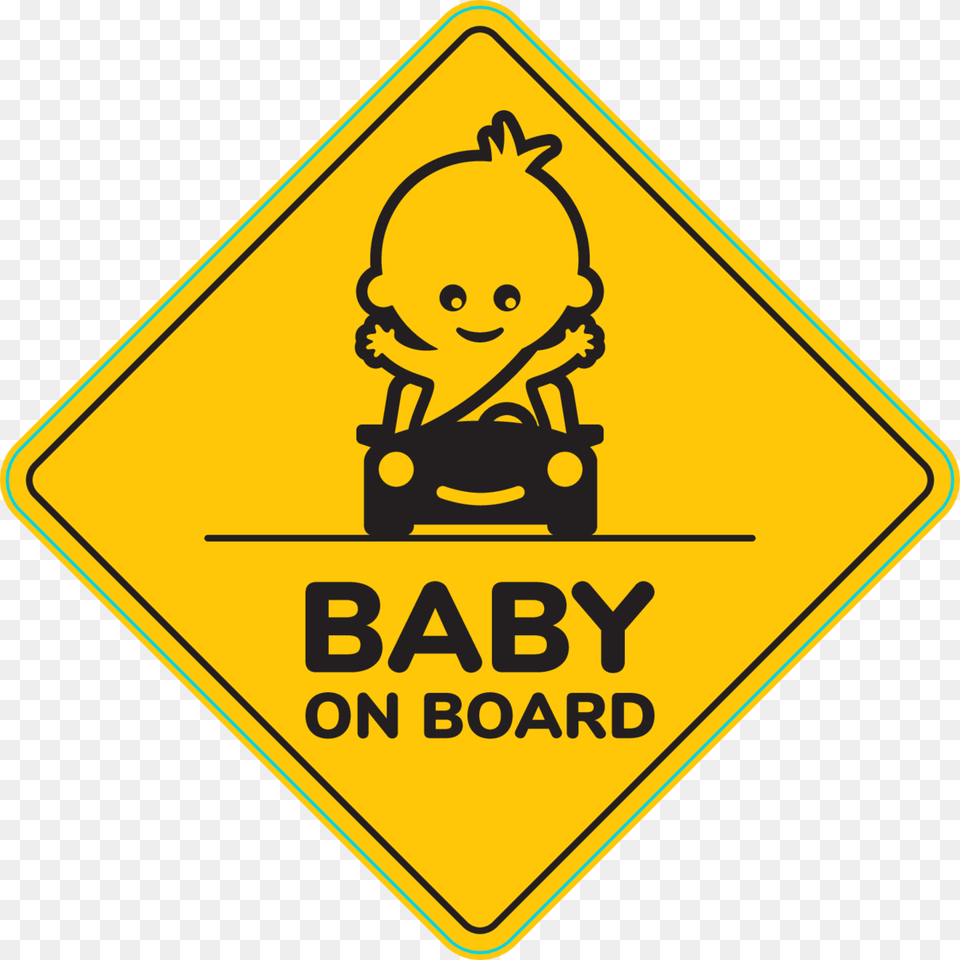 Baby On Board Noise Induced Hearing Loss Gif, Sign, Symbol, Road Sign, Person Free Transparent Png