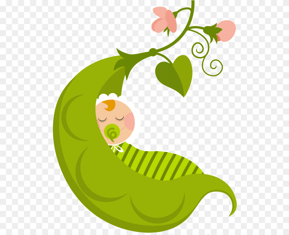 Transparent Baby Pea Pod Baby In A Pea Pod, Art, Pattern, Graphics, Floral Design Free Png