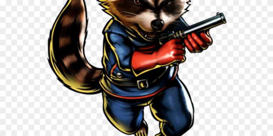 Baby Raccoon Clipart Ultimate Marvel Vs Capcom, Book, Comics, Publication Free Transparent Png