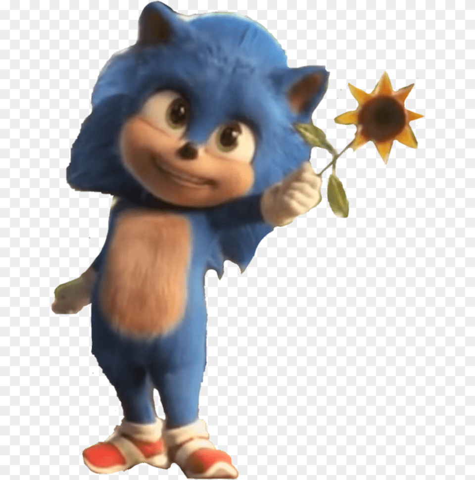 Transparent Baby Sonic Hands You A Sunflower Sonicthemovie Baby Sonic Movie Transparent, Animal, Cat, Mammal, Pet Png