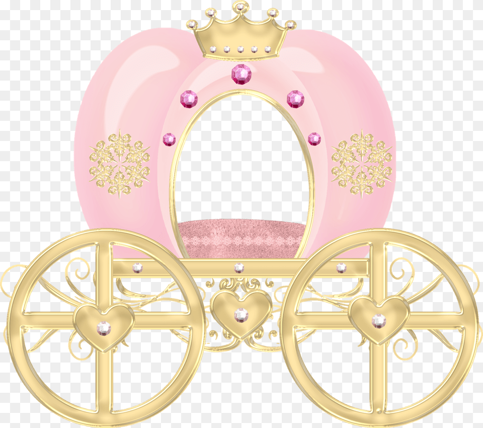 Transparent Baby Stroller Clipart Princess Carriage Pink Clip Art, Machine, Wheel, Transportation, Vehicle Png Image