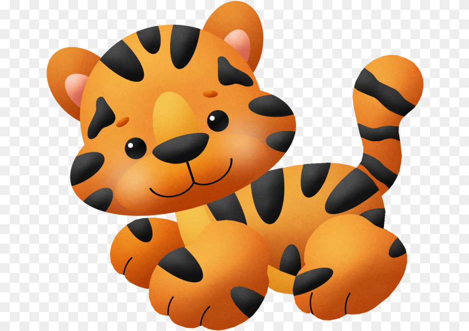 Transparent Baby Tiger Baby Jungle Animals Cliparts, Plush, Toy Free Png