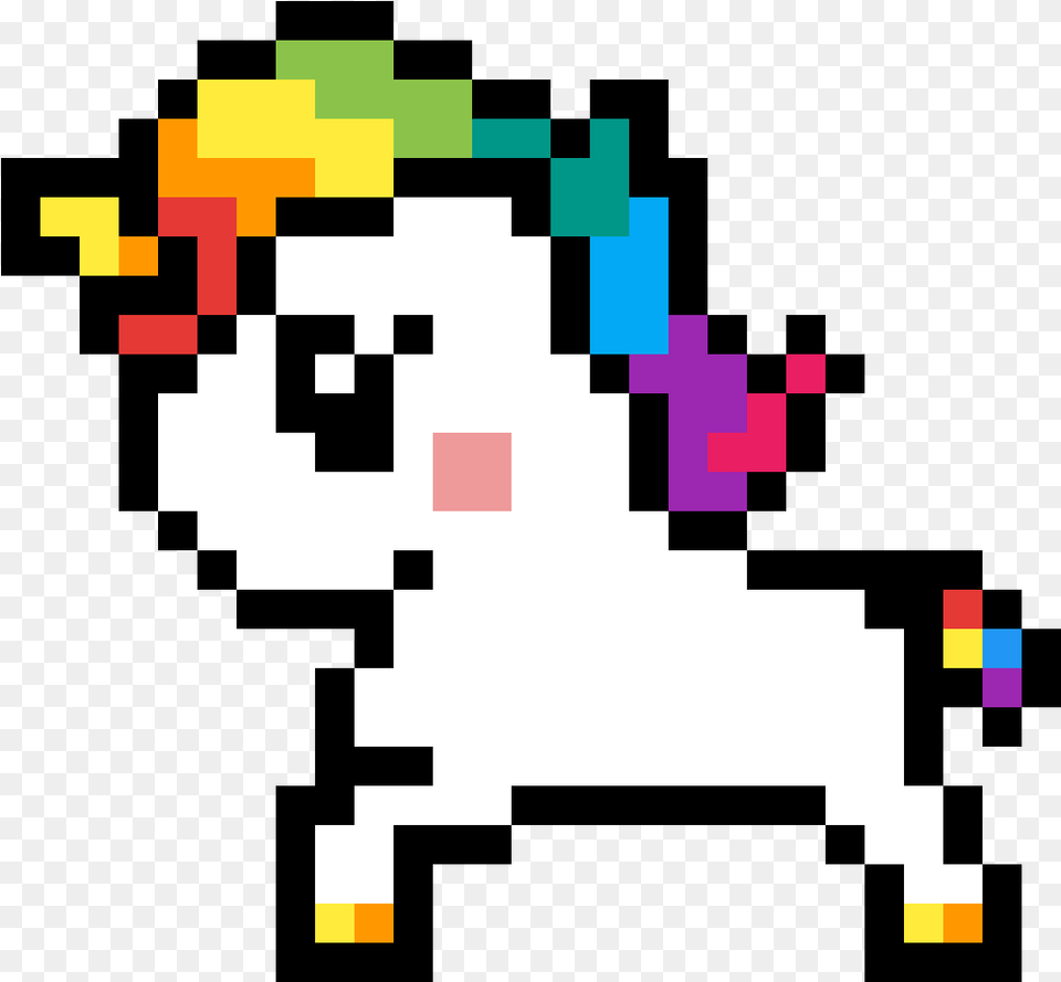 Transparent Baby Unicorn Clipart Cute Pixel Art Unicorn, Graphics, First Aid Free Png Download