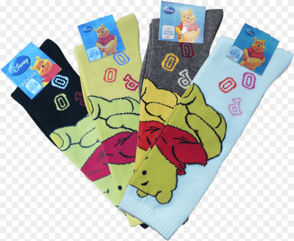 Baby Winnie The Pooh Sock, Clothing, Hosiery, Person Free Transparent Png