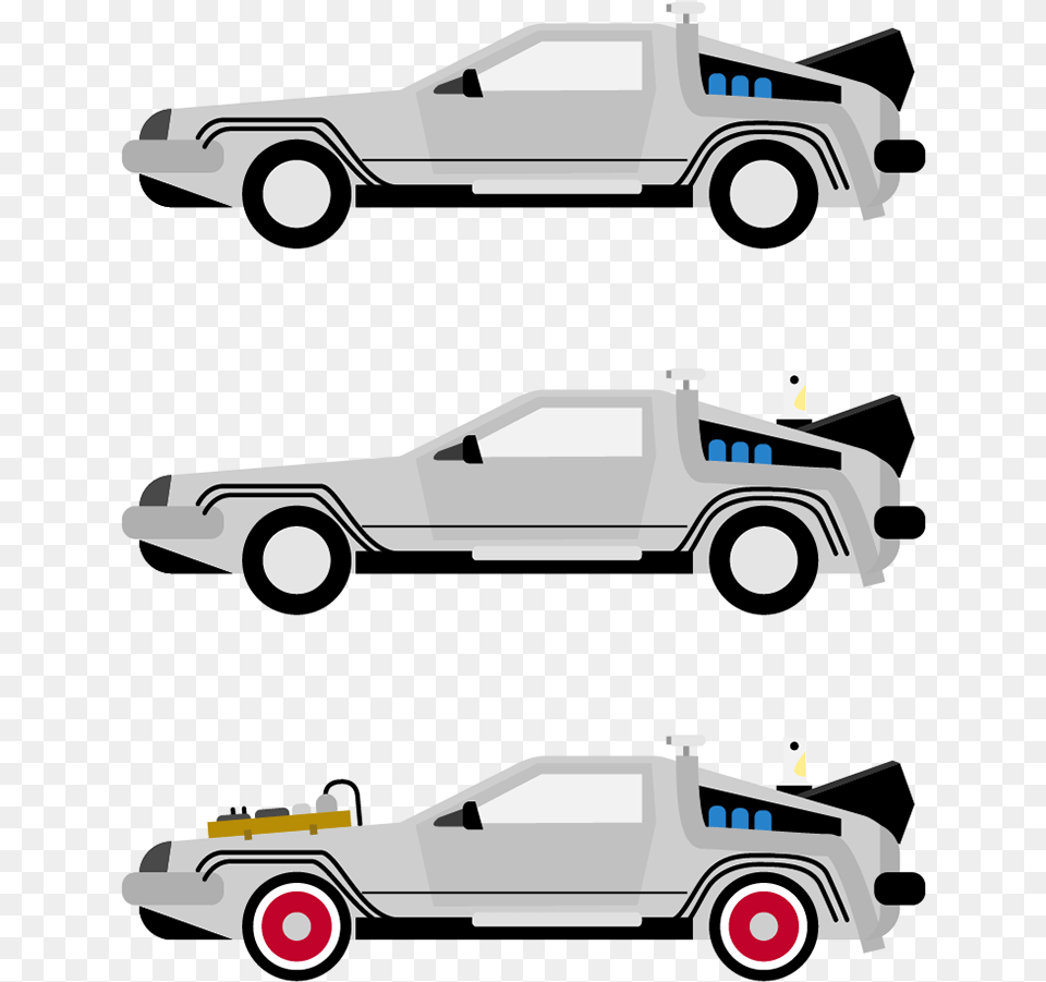 Transparent Back To The Future Car Back To The Future Trilogy Delorean, Transportation, Vehicle, Machine, Wheel Free Png