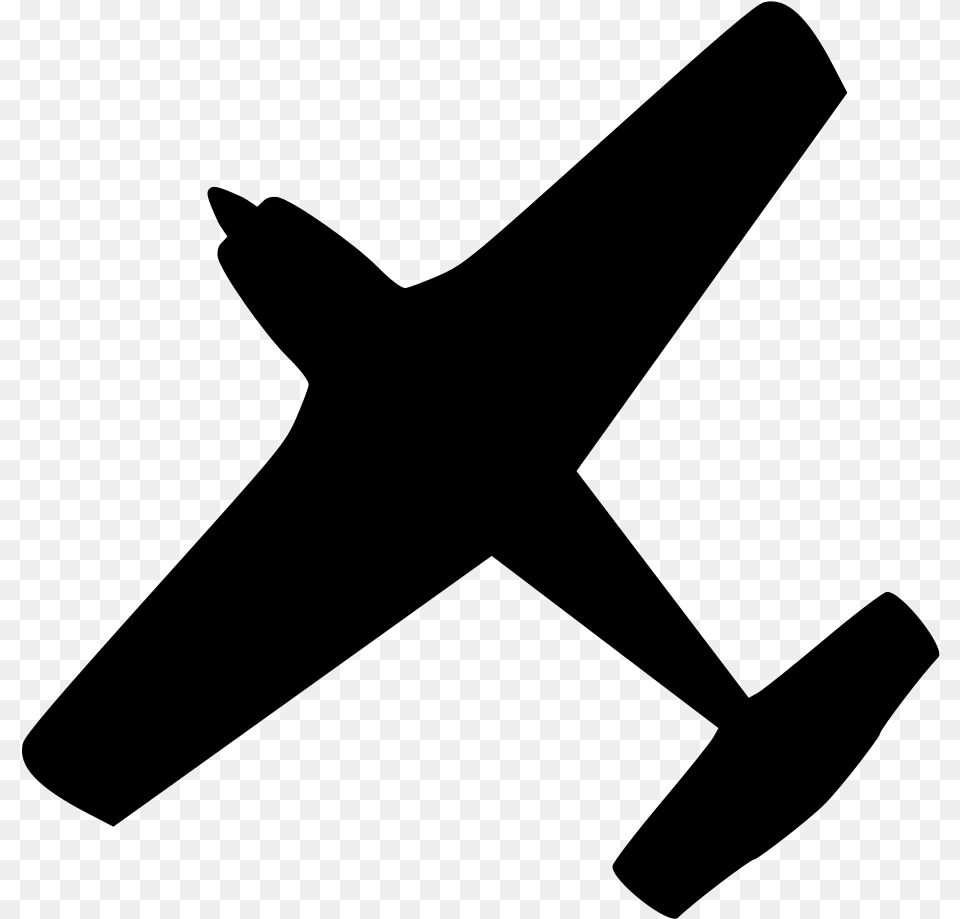 Transparent Background Airplane Icon, Gray Png Image
