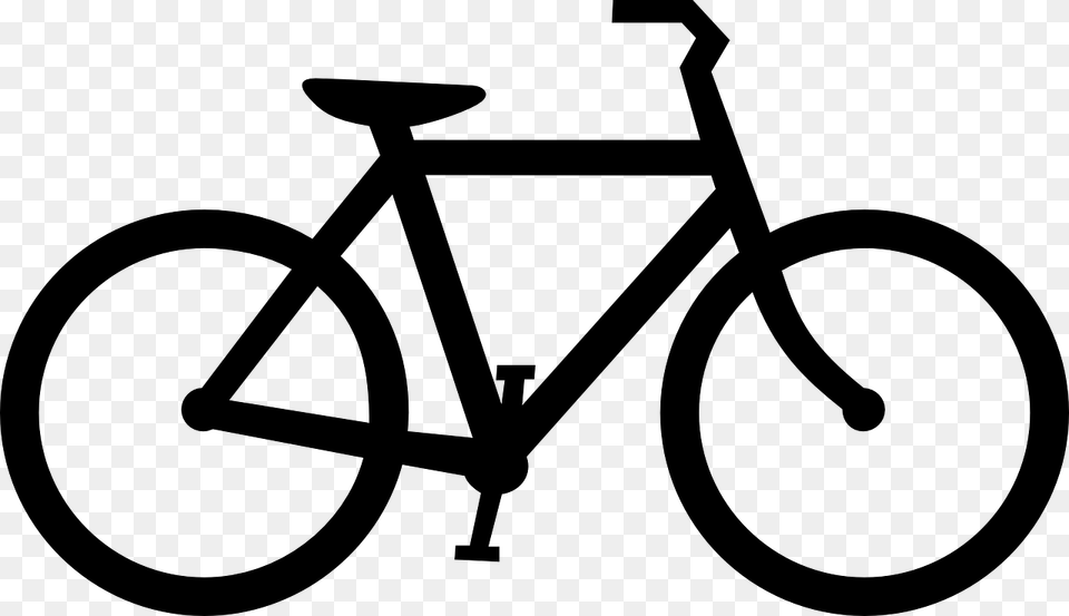 Background Bicycle Clipart, Gray Free Transparent Png