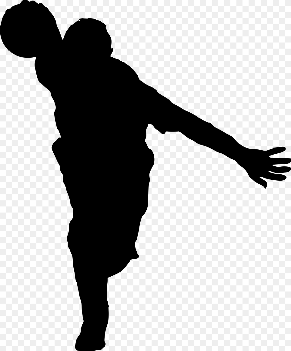 Transparent Background Bowling Ball Silhouette, Gray Png
