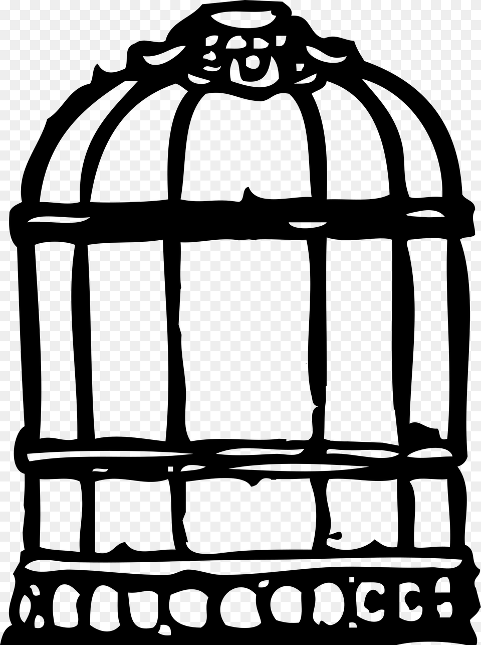 Transparent Background Cage Clipart, Gray Png