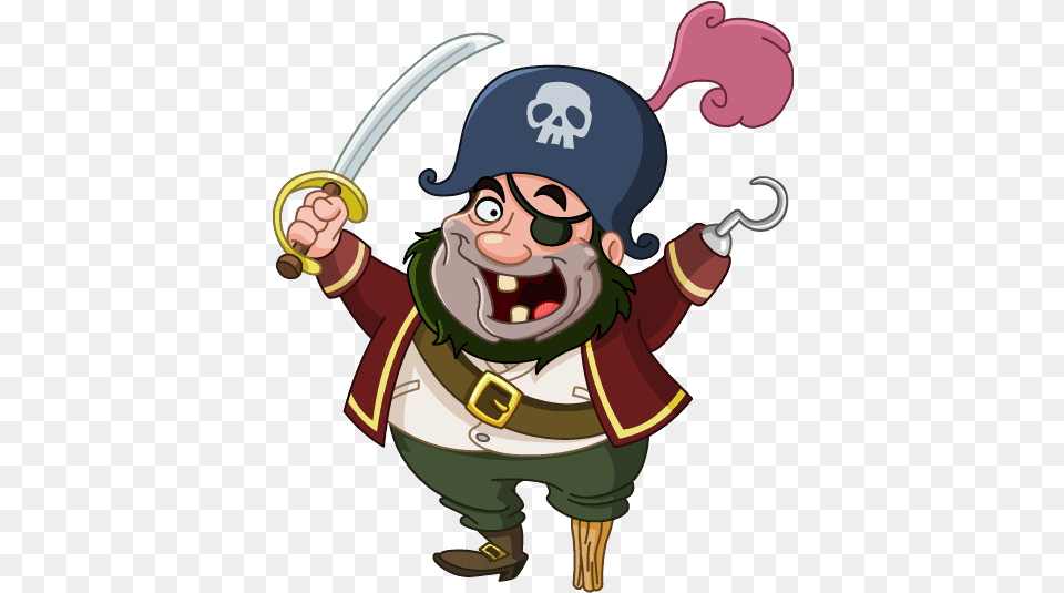 Transparent Background Cartoon Pirate, Baby, Person, Face, Head Png Image