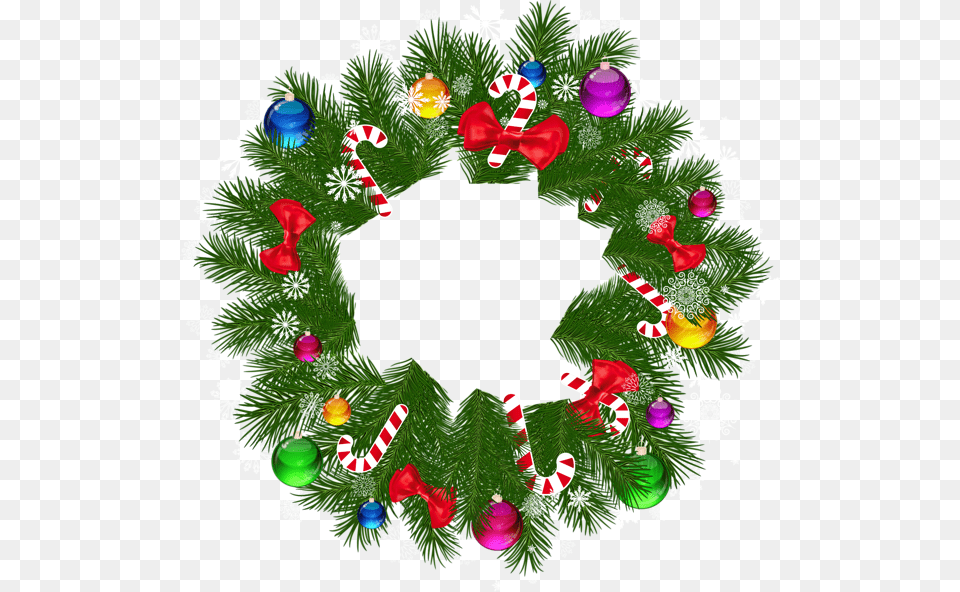 Transparent Background Christmas Wreath Clipart Png