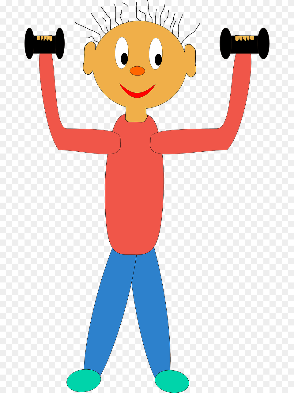 Transparent Background Clipart Of Do Exercise, Person, Face, Head, Cartoon Png Image