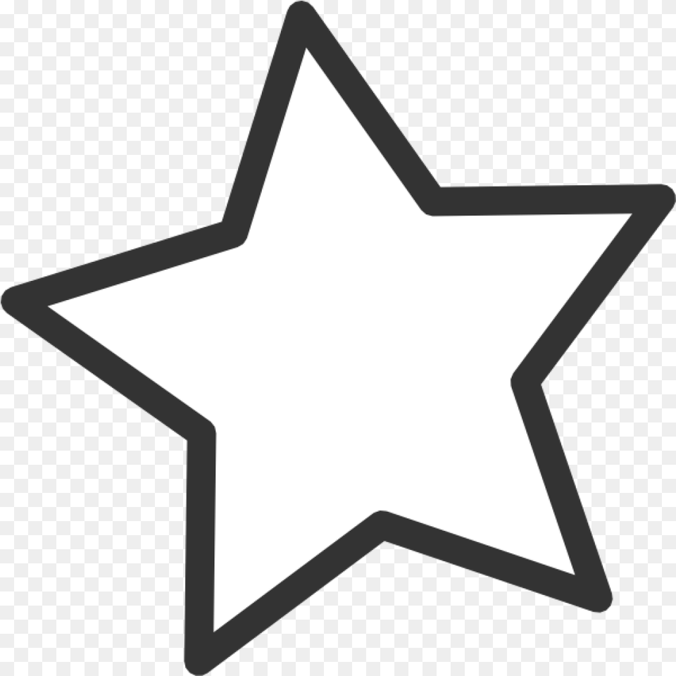 Transparent Background Clipart Star Clipart Full Black And White Star Clipart, Star Symbol, Symbol, Blackboard Free Png