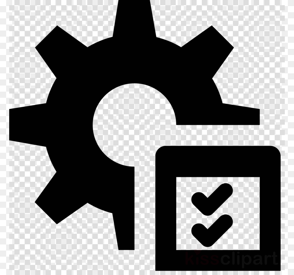 Transparent Background Cog Icon Clipart Computer Icons Gear Grey, Machine, Qr Code Free Png Download