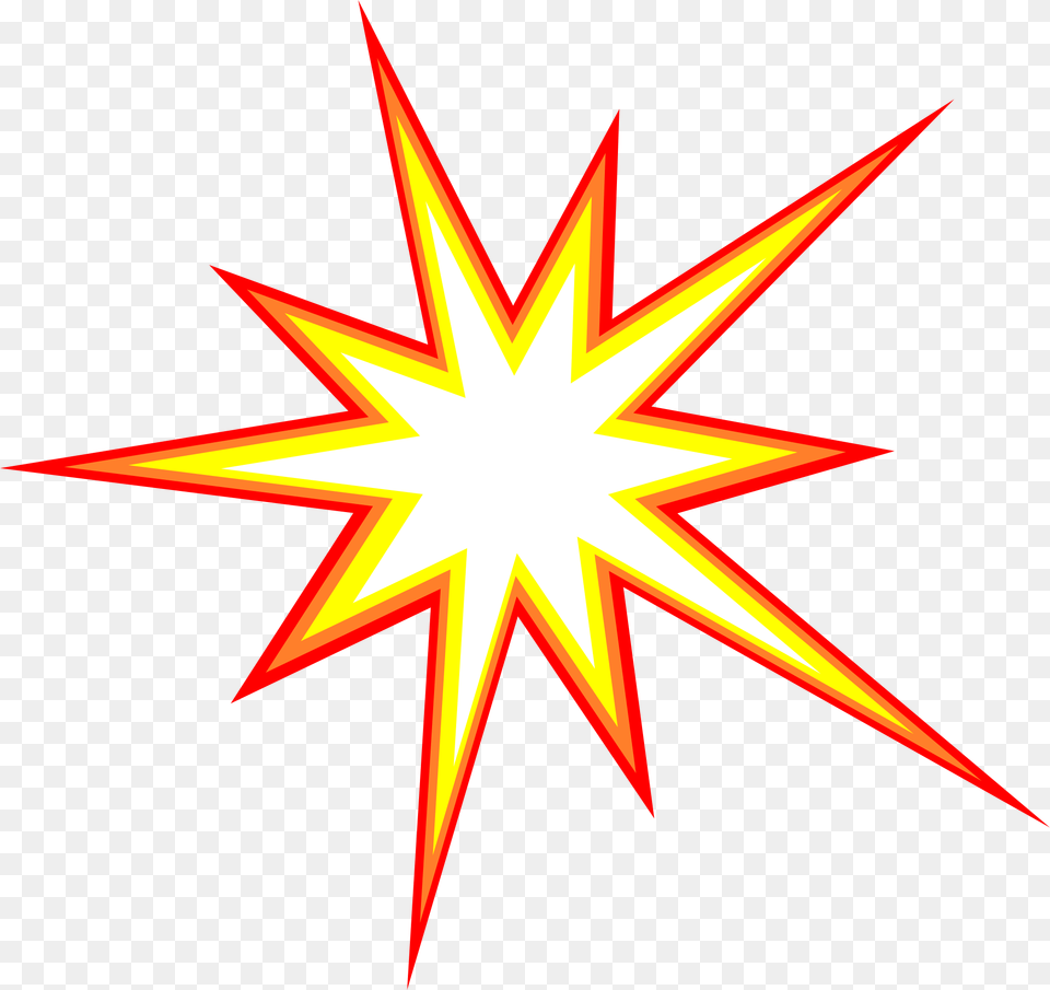 Transparent Background Comic Explosion, Star Symbol, Symbol, Animal, Fish Png Image
