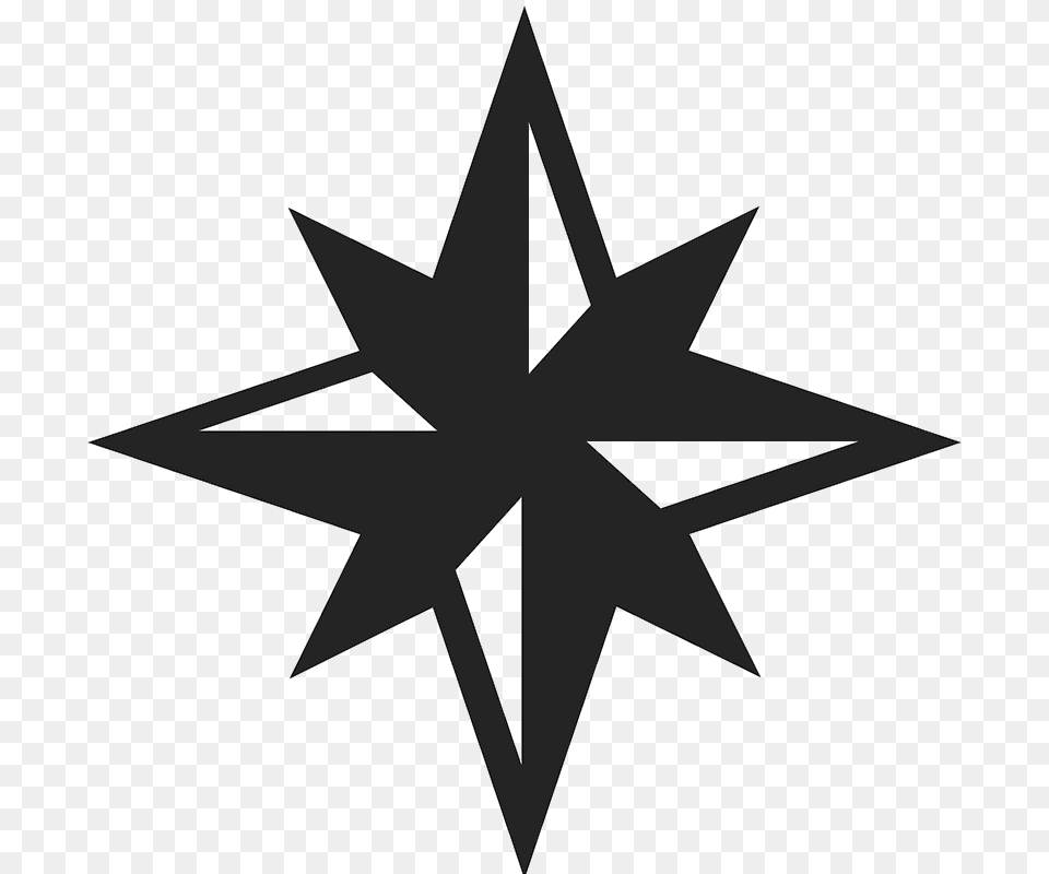 Transparent Background Compass Star Icon, Star Symbol, Symbol, Cross Free Png Download