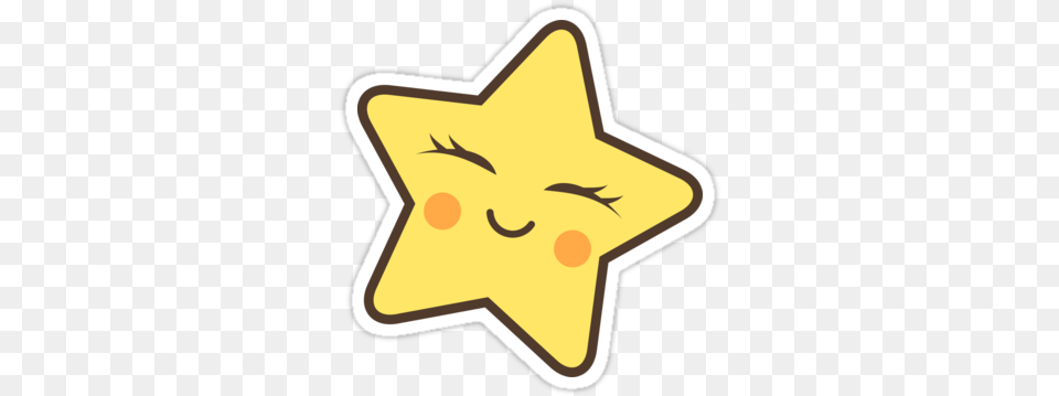 Transparent Background Cute Star Clipart Cute Kawaii Star, Star Symbol, Symbol, Blackboard Free Png