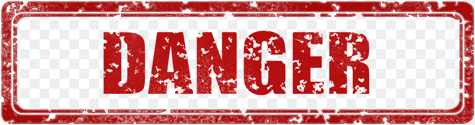 Transparent Background Danger Stamp, Text Png Image