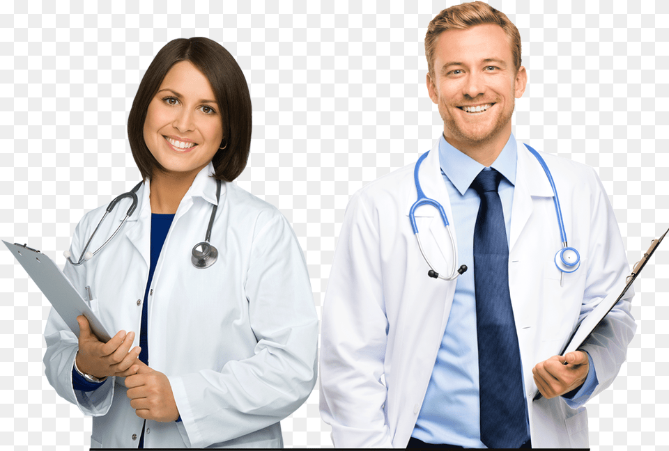 Background Doctor, Woman, Lab Coat, Person, Shirt Free Transparent Png