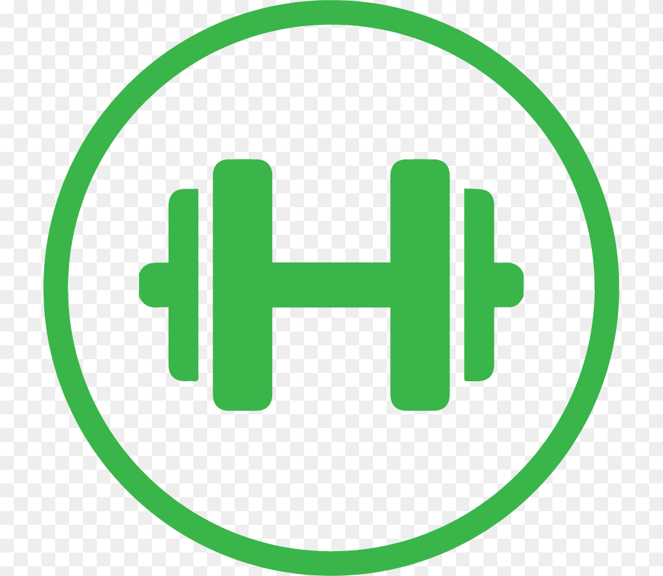 Transparent Background Dumbell Icon, Logo, Green, First Aid Png