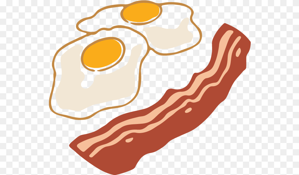 Transparent Background Eggs And Bacon Eggs And Bacon Art, Food, Meat, Pork, Face Free Png