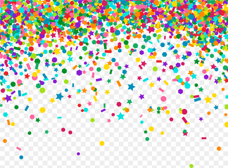 Transparent Background Falling Confetti, Paper Png Image