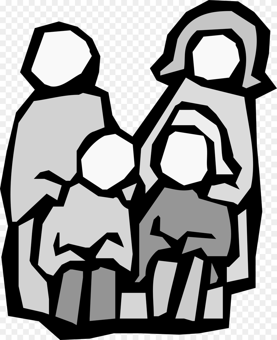 Transparent Background Family Clipart, People, Person, Stencil, Ammunition Free Png