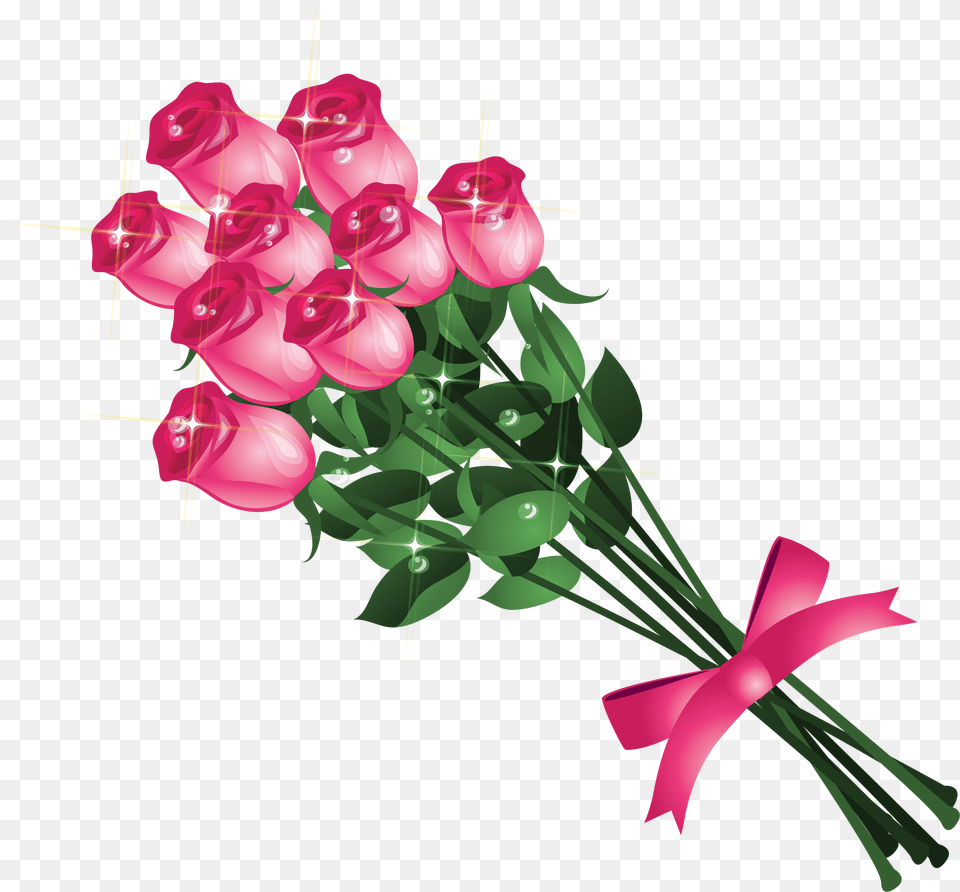 Transparent Background Flower Bouquet Clipart, Art, Plant, Pattern, Graphics Png Image