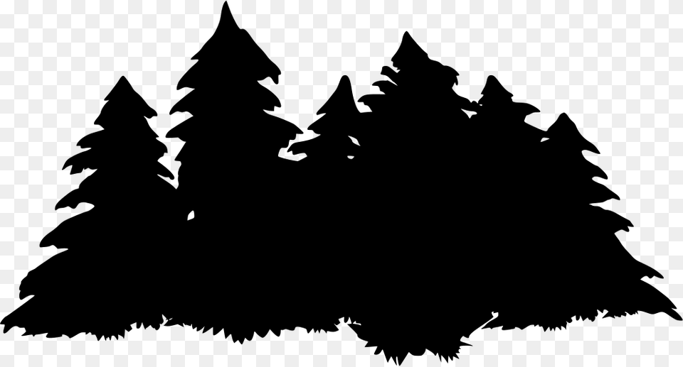 Transparent Background Forest Clipart, Gray Png Image