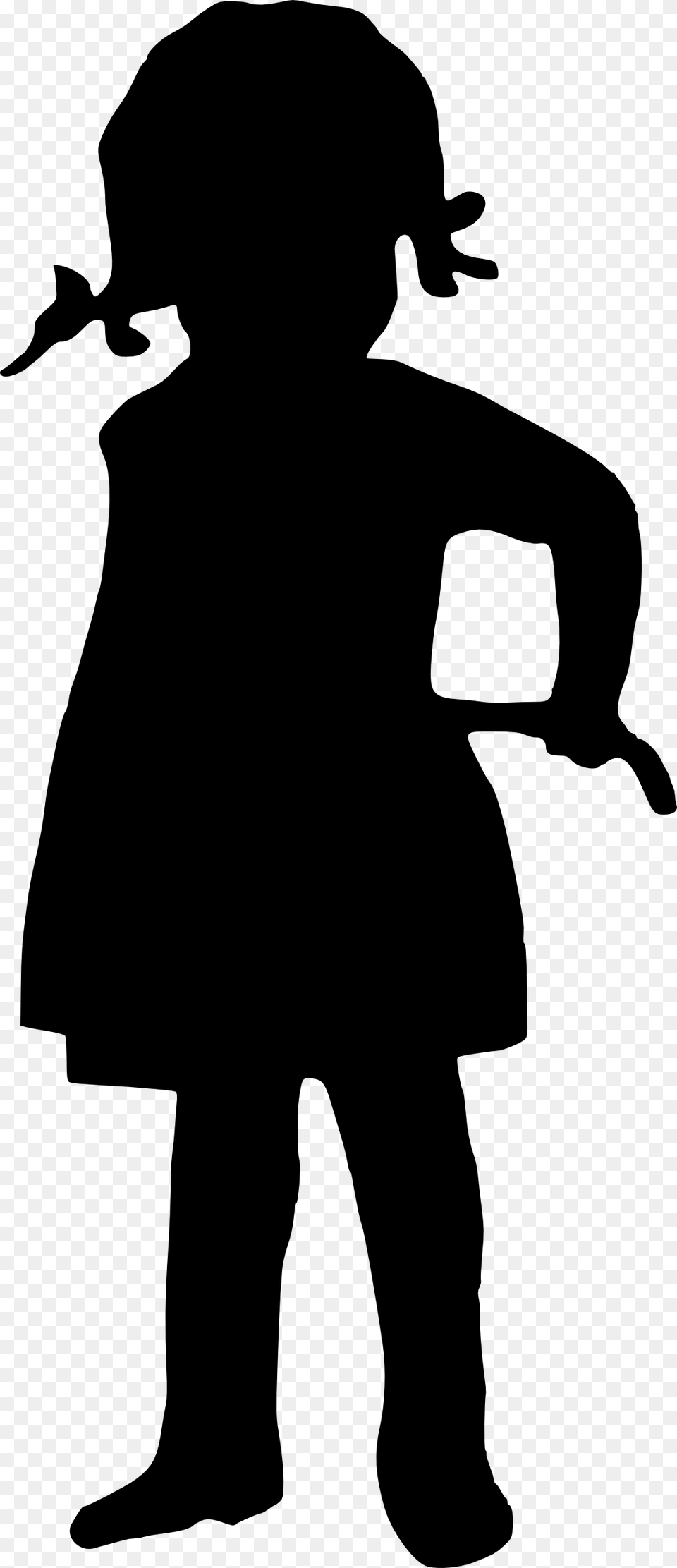 Transparent Background Girl Silhouette Transparent, Child, Female, Person, Stencil Png