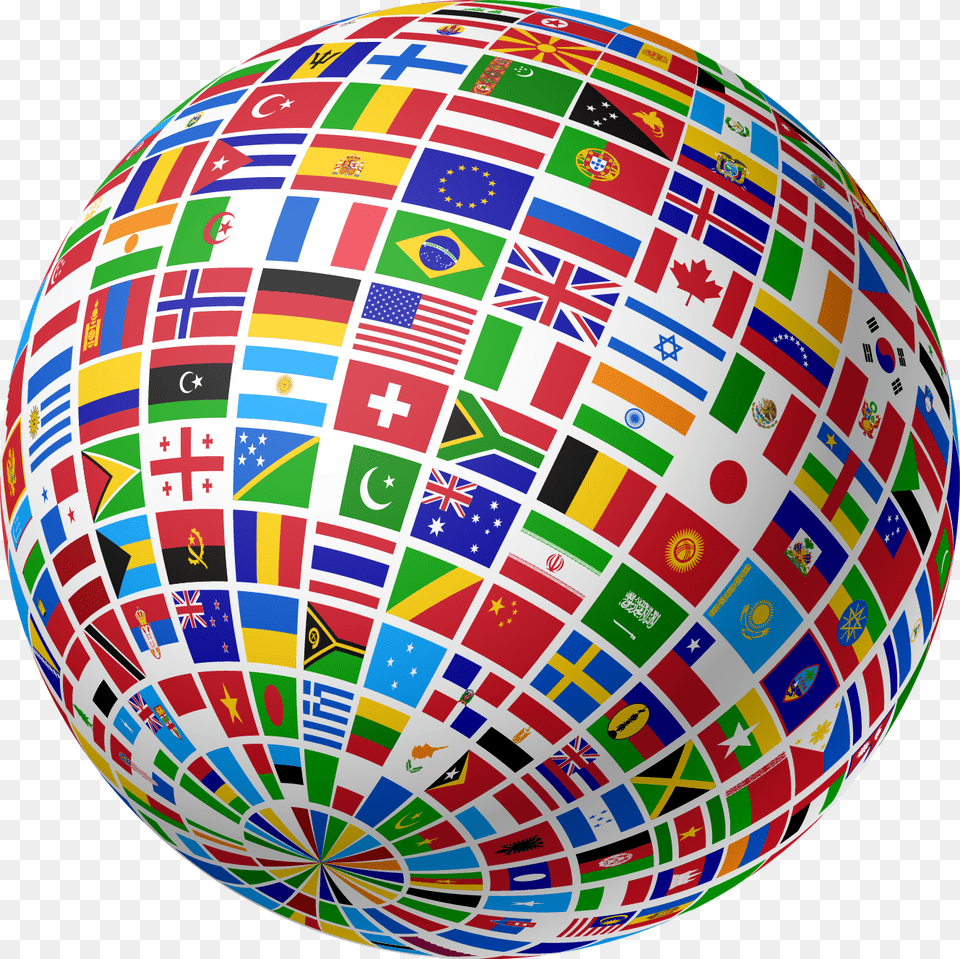 Transparent Background Globe Flags, Astronomy, Outer Space, Planet, Sphere Free Png Download