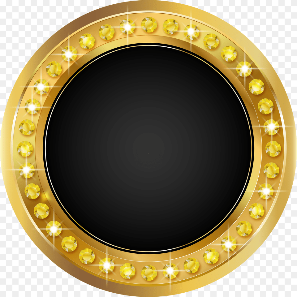 Transparent Background Gold Banner Black And Gold Circle Free Png Download