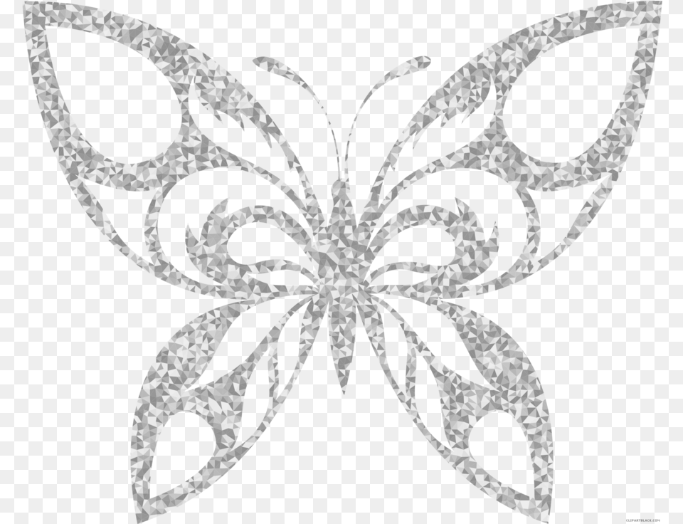 Transparent Background Gold Butterflies Black And White Butterfly Motifs, Accessories, Jewelry Free Png Download