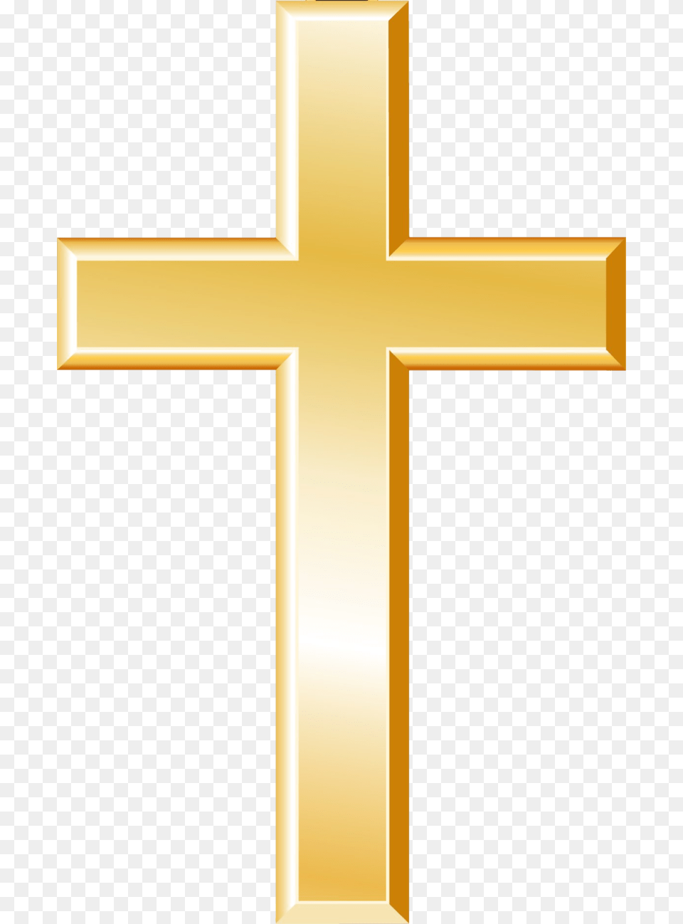 Transparent Background Gold Cross, Symbol Png Image