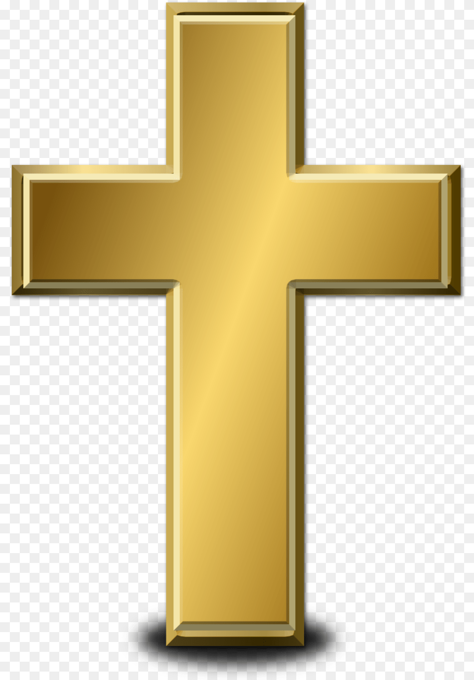 Transparent Background Gold Cross, Symbol, Crucifix Free Png