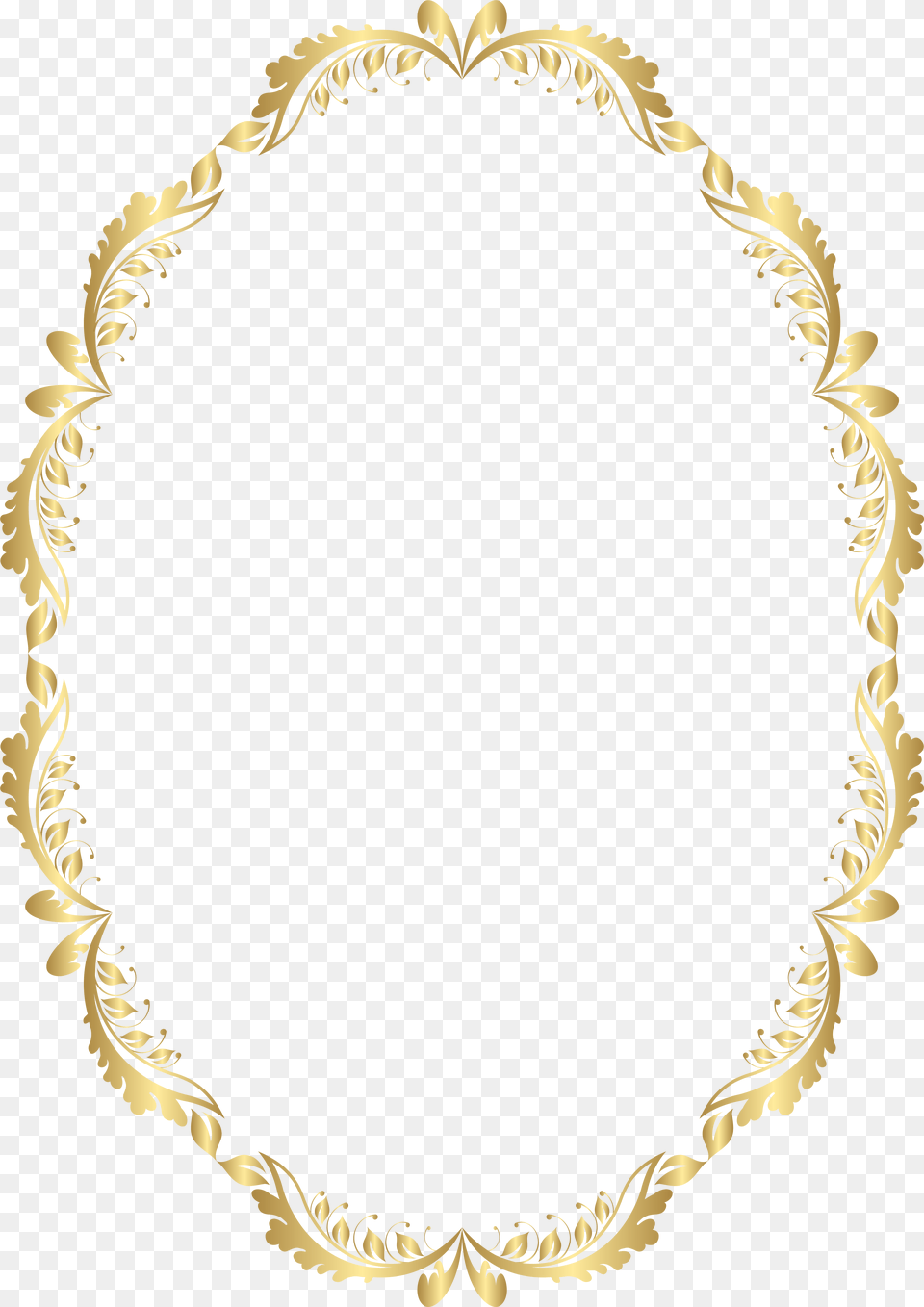 Transparent Background Gold Oval Frame, Accessories, Jewelry, Necklace Free Png