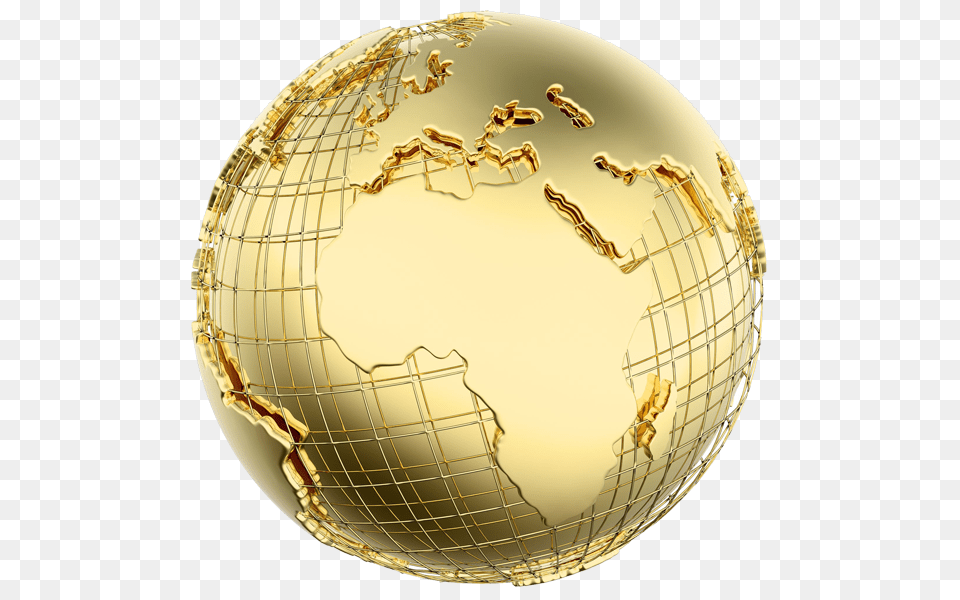 Transparent Background Gold Silver Gold World, Sphere, Planet, Outer Space, Astronomy Free Png