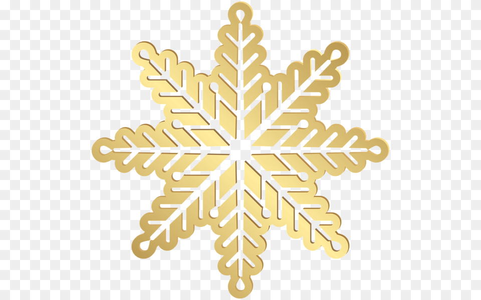 Background Gold Snowflake Clipart, Leaf, Nature, Outdoors, Plant Free Transparent Png