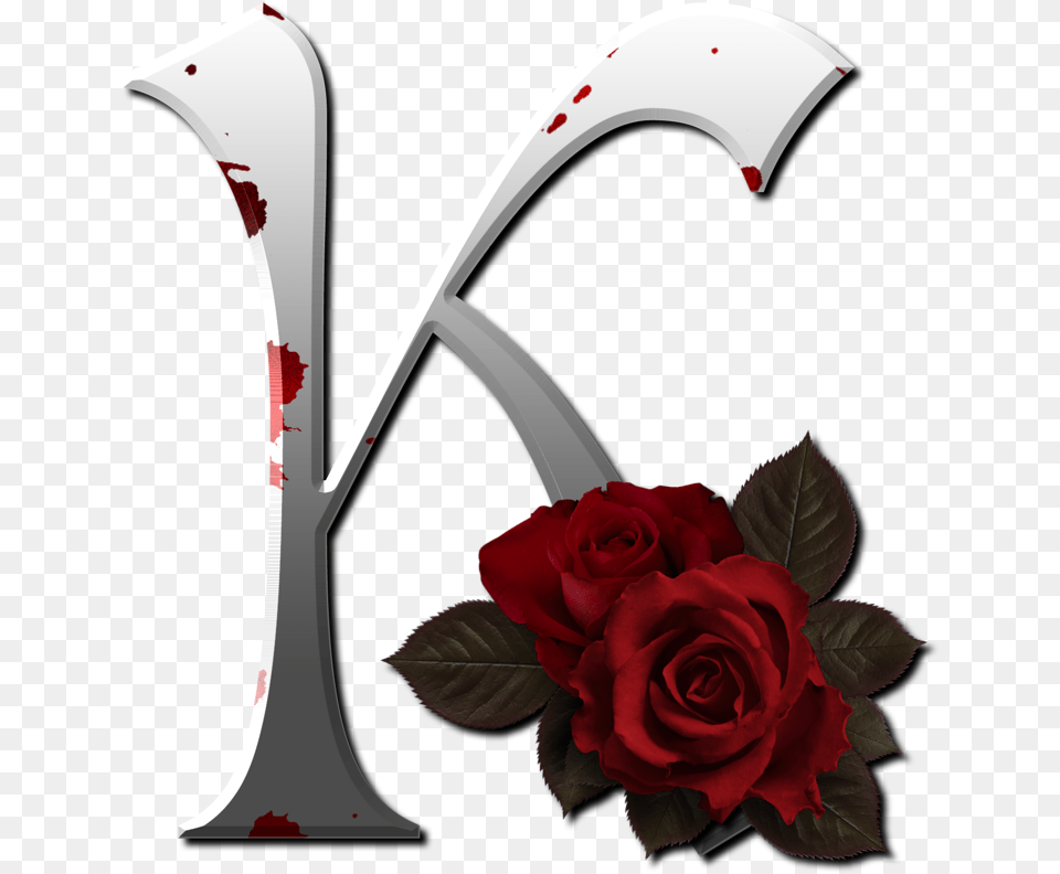 Background Gothic Clipart Letter K, Cutlery, Flower, Plant, Rose Free Transparent Png