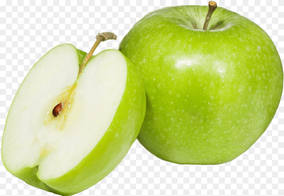 Background Green Apple, Food, Fruit, Plant, Produce Free Transparent Png