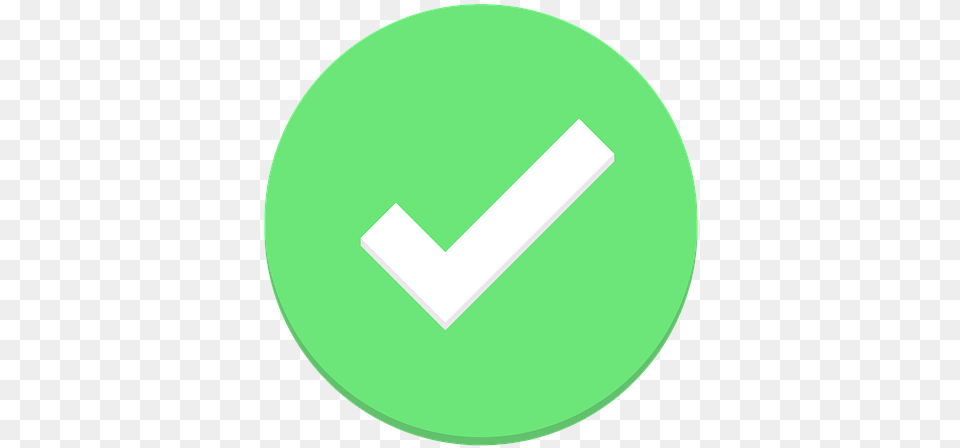 Transparent Background Green Check Icon, Disk Png Image