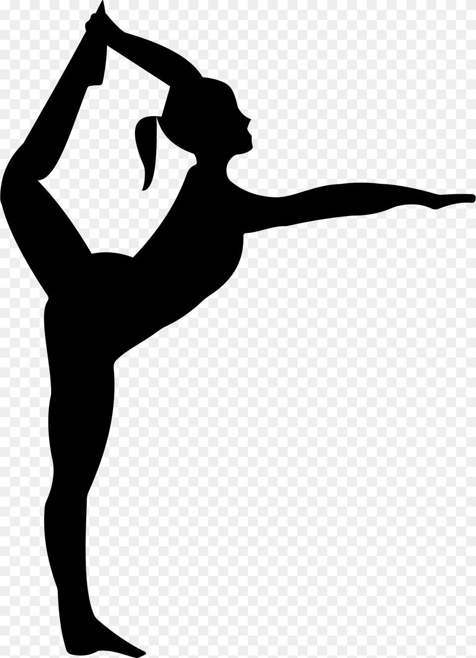 Transparent Background Gymnast Silhouette, Gray Free Png Download