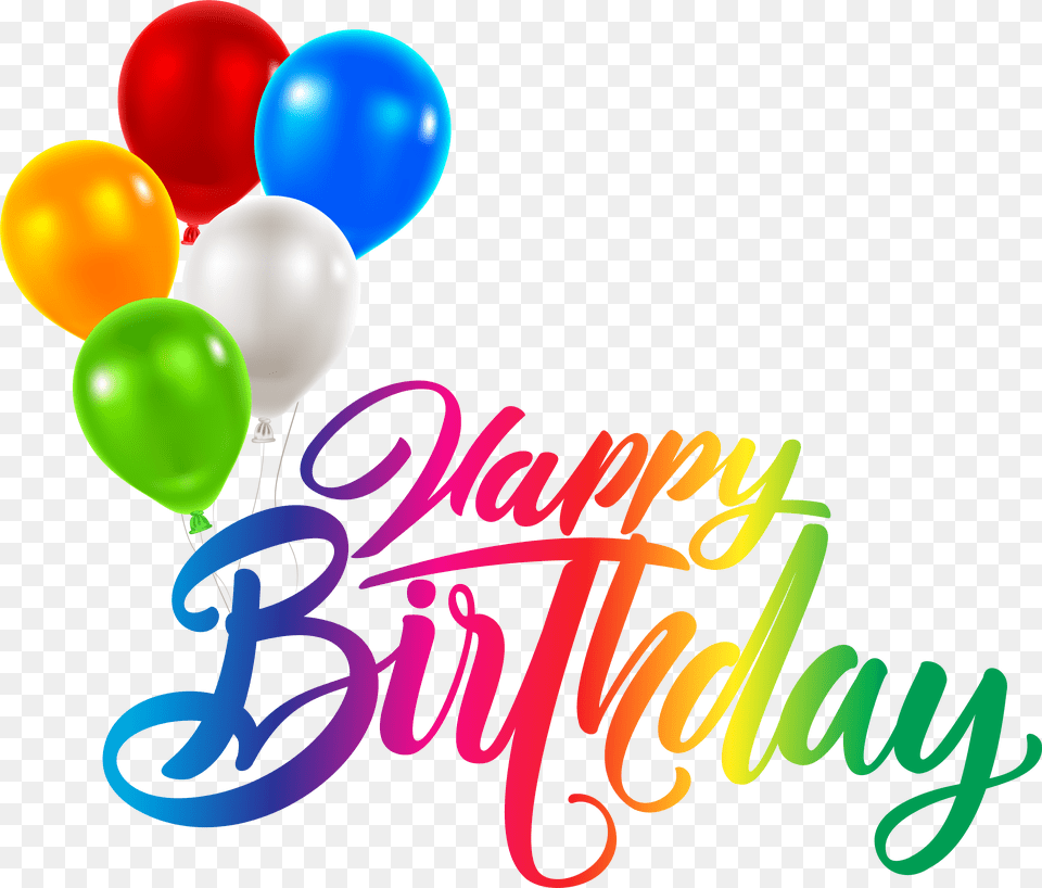 Transparent Background Happy Birthday, Balloon Png Image