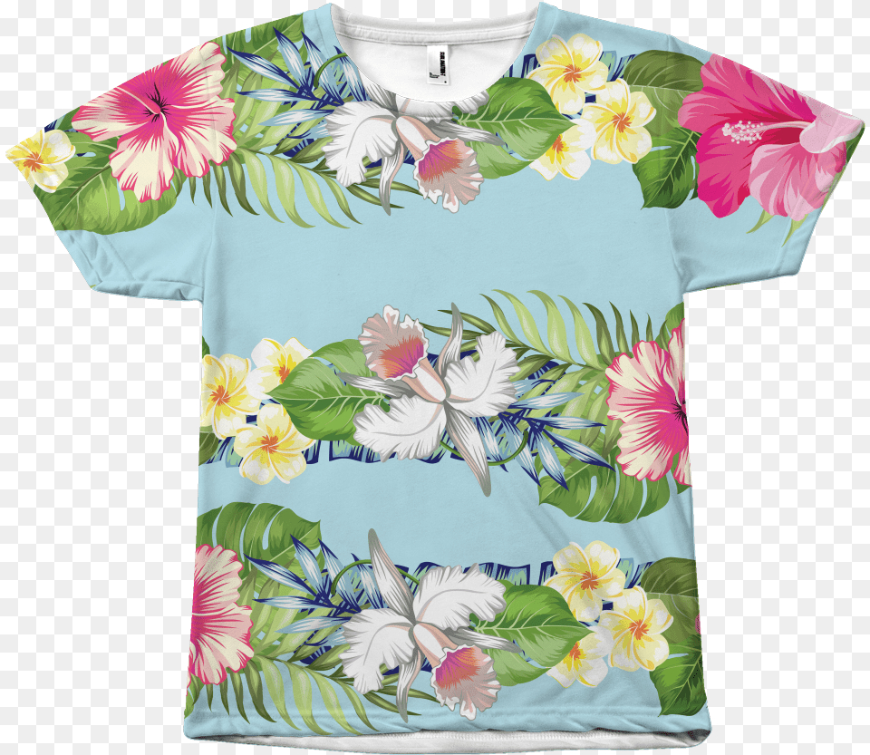 Background Hawaiian Shirt, Clothing, T-shirt, Beachwear, Flower Free Transparent Png