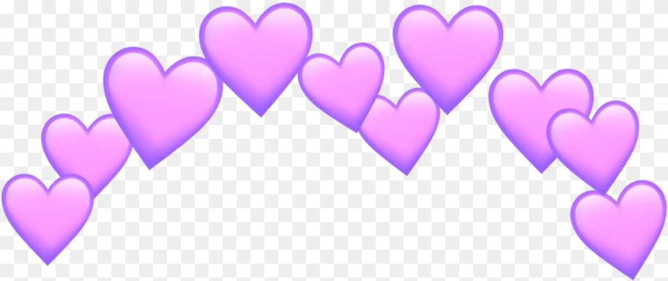 Transparent Background Heart Emoji, Purple Png Image
