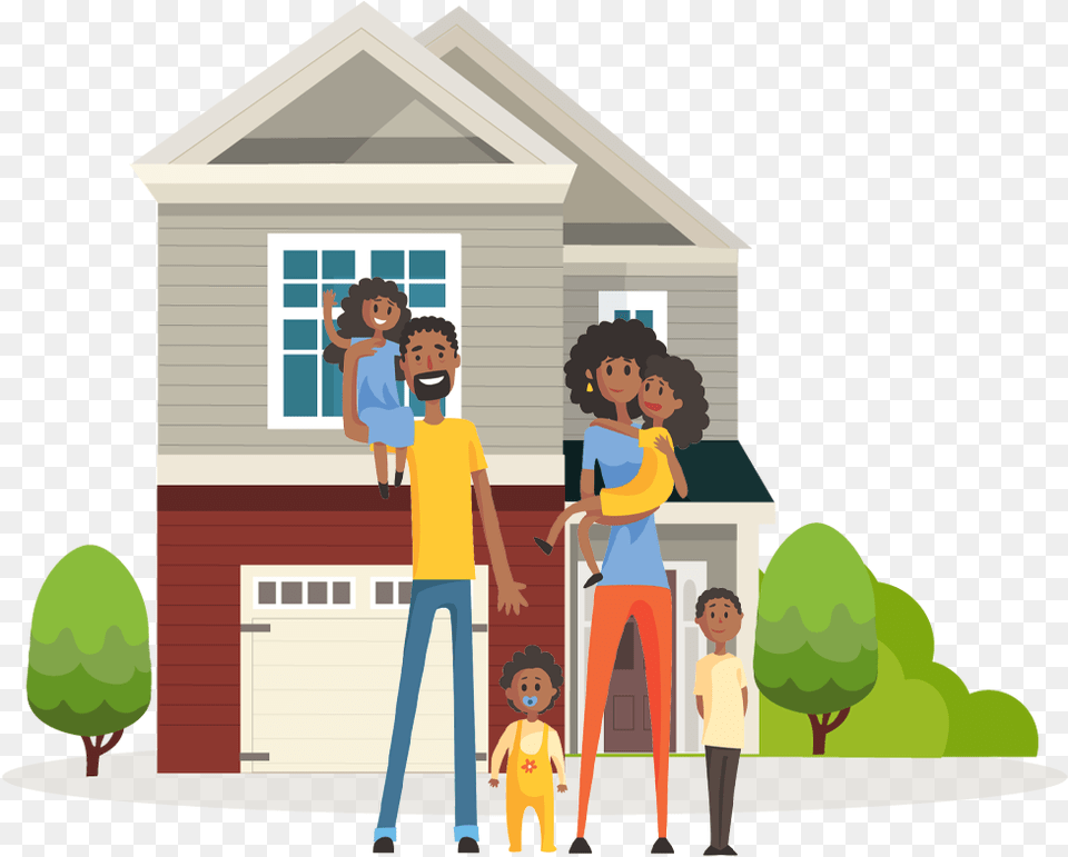 Background Home Clipart, Neighborhood, Male, Boy, Child Free Transparent Png