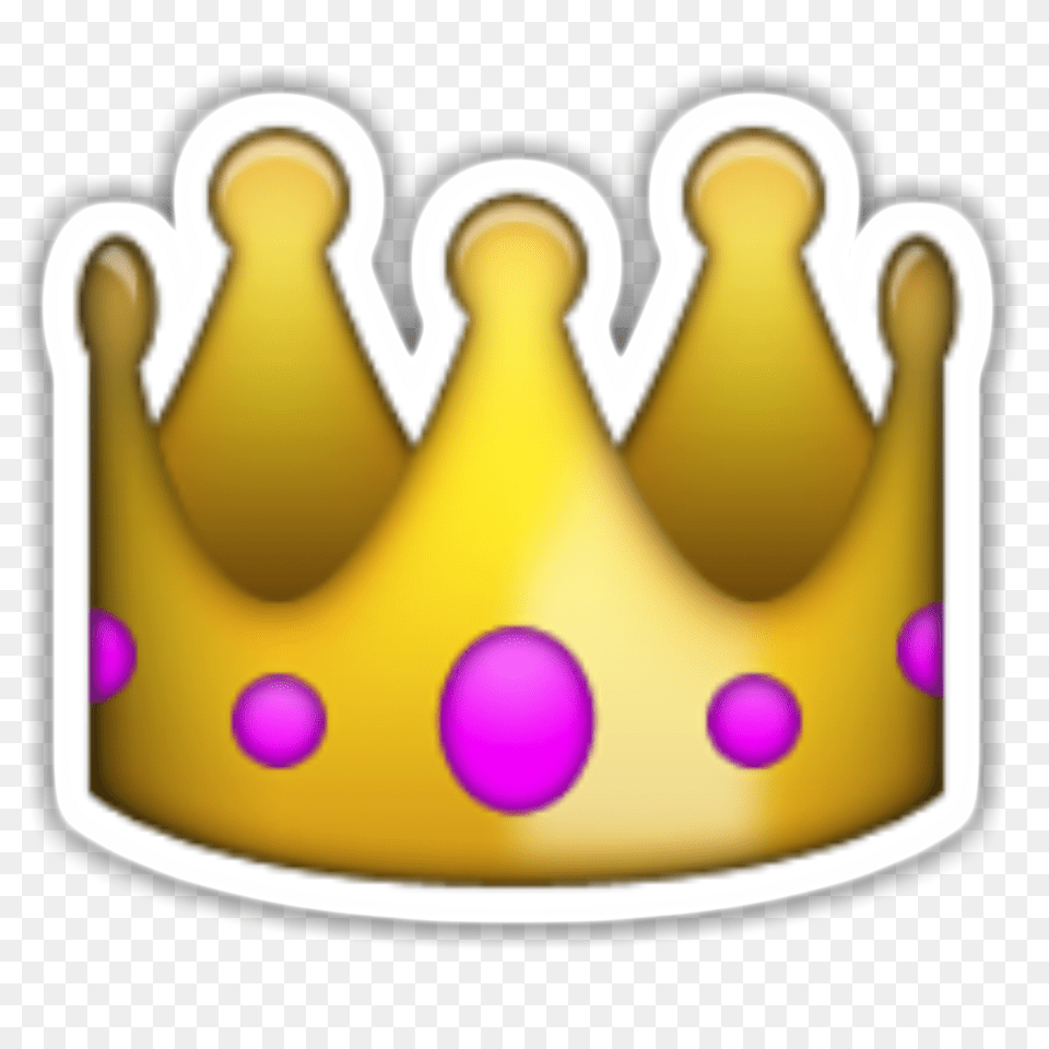 Background Iphone Emoji Crown Emoji Iphone, Accessories, Birthday Cake, Cake, Cream Free Transparent Png